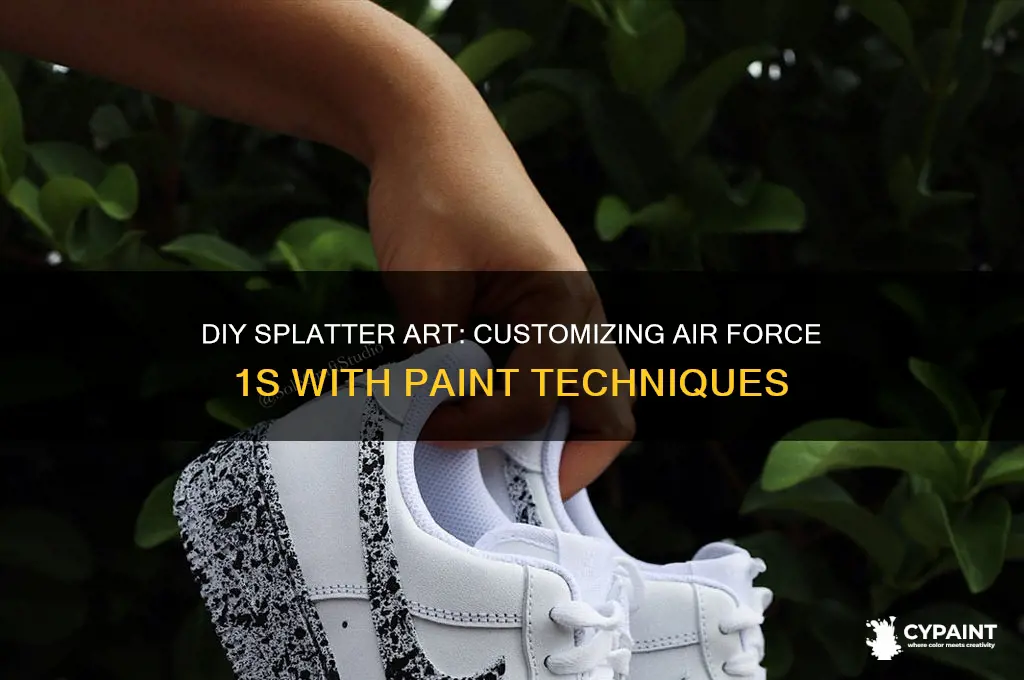 how to paint splatter air force 1