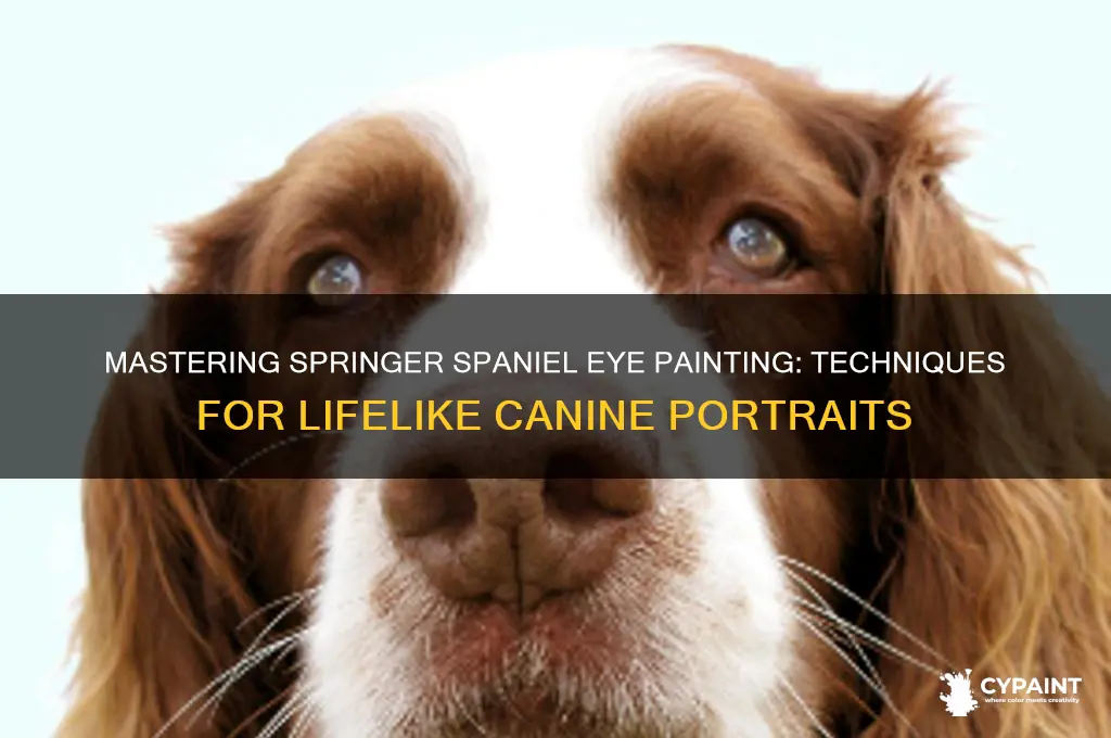 how to paint springer spaniels eyes i