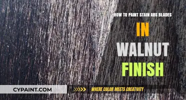 Staining ABS Blades: Achieving a Walnut Finish