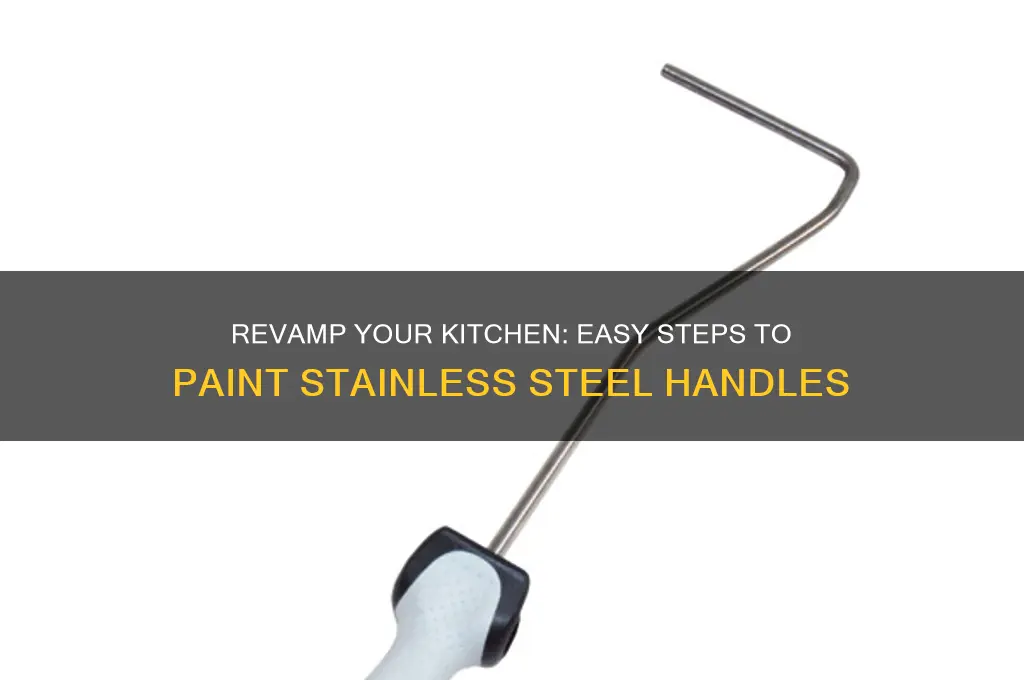 how to paint stainless steel appliance handle