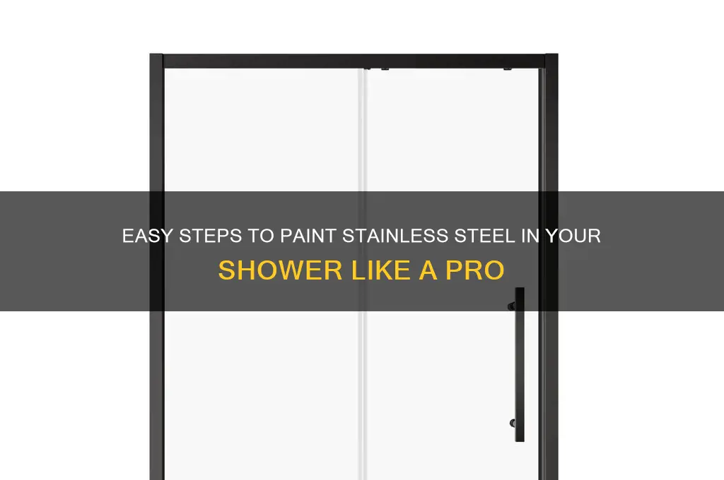 how to paint stainless steel in shower