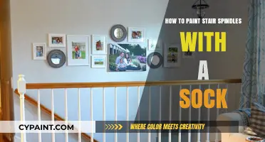 Creative DIY: Painting Stair Spindles Effortlessly Using a Sock