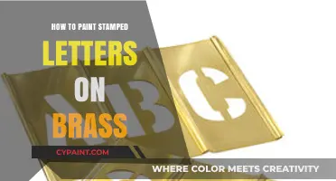 Mastering Stamped Letter Painting on Brass: Techniques for Elegant Results