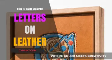 Mastering Stamped Letter Painting on Leather: A Step-by-Step Guide