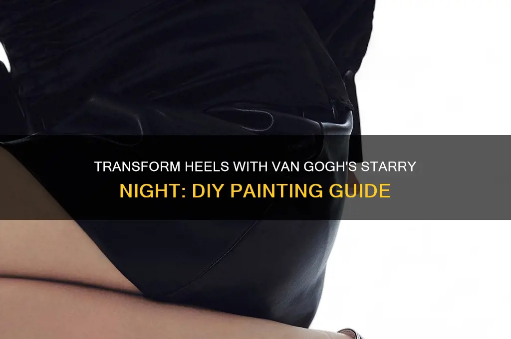 how to paint starry night on heels