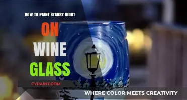Paint Van Gogh's Starry Night on Wine Glasses: DIY Guide