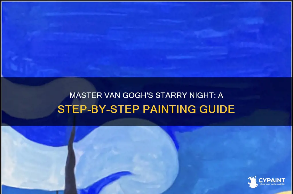 how to paint starry night step by step