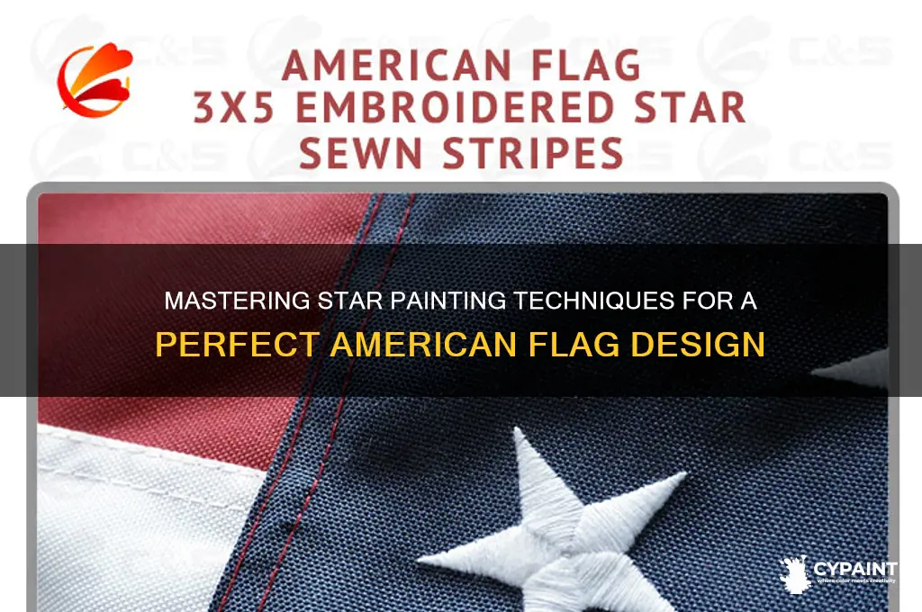 how to paint stars for american flag