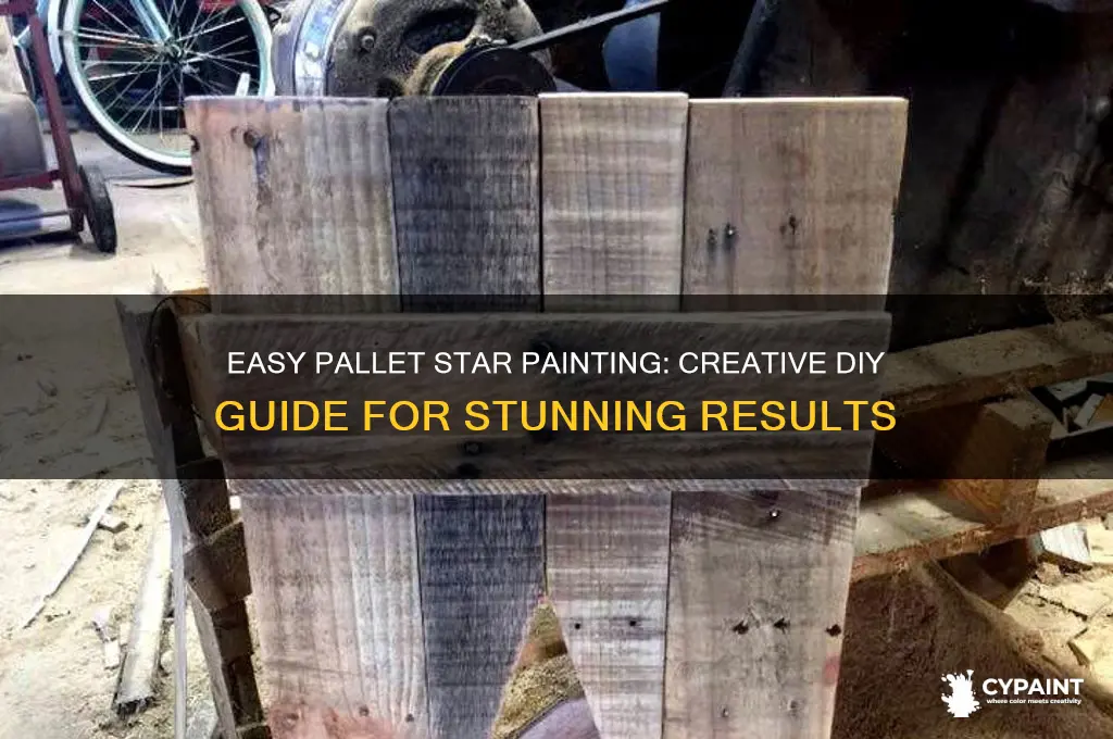 how to paint stars on a pallet