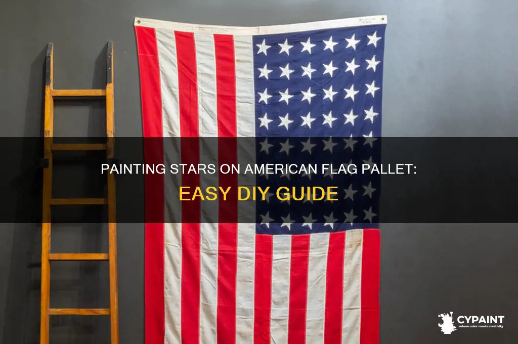 how to paint stars on american flag pallet