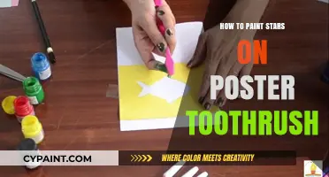 Creative Star Painting: Transform Your Poster Toothbrush with Easy Techniques