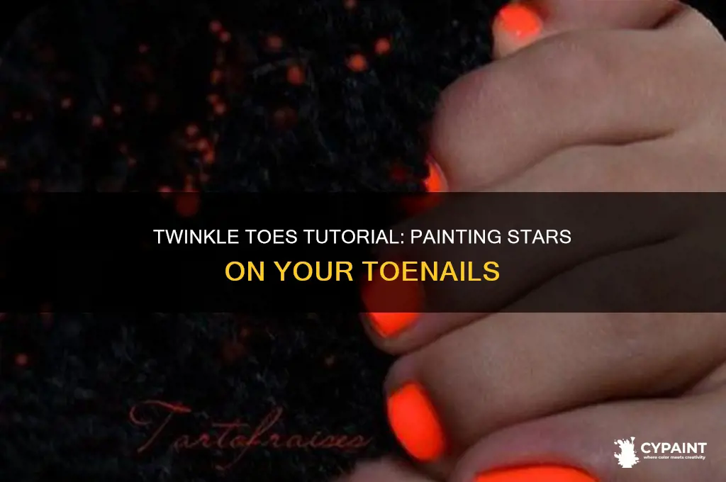 how to paint stars on your toes