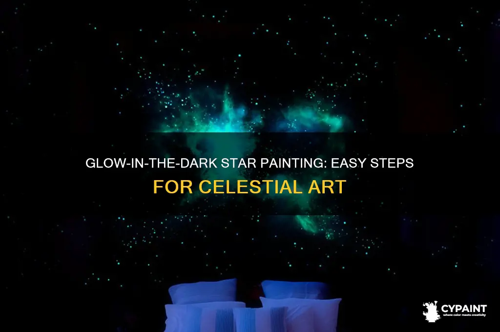 how to paint stars with glow in the dark paint