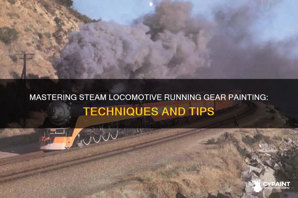 how to paint steam locomotive running gear