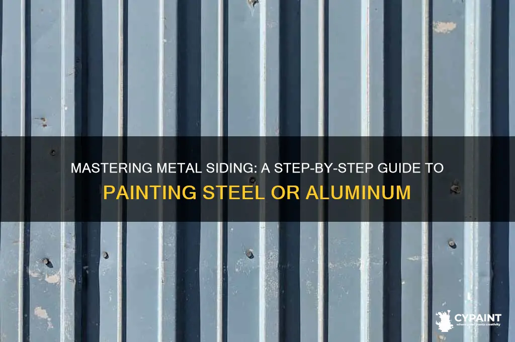how to paint steel or aluminum siding