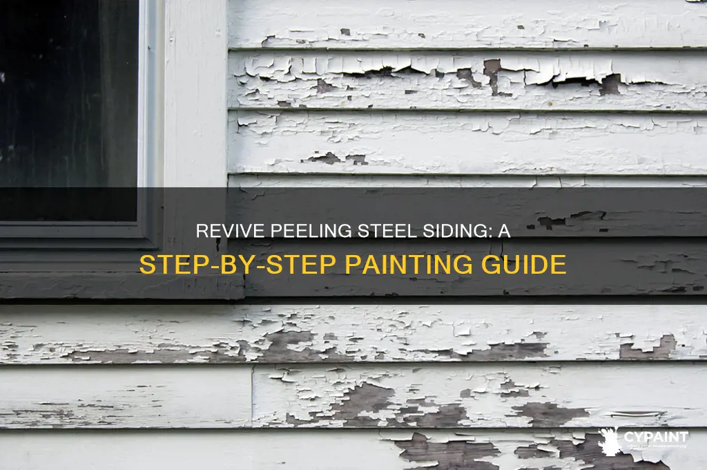 how to paint steel siding that is peeling