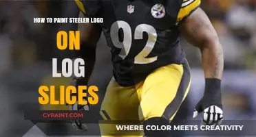 DIY Steeler Logo Art: Painting on Log Slices Step-by-Step