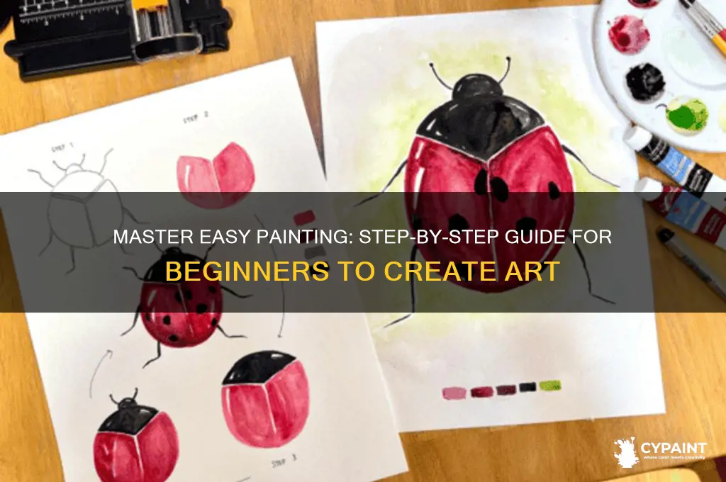 how to paint step by step easy