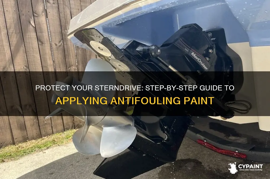 how to paint sterndrive with antifouling paint