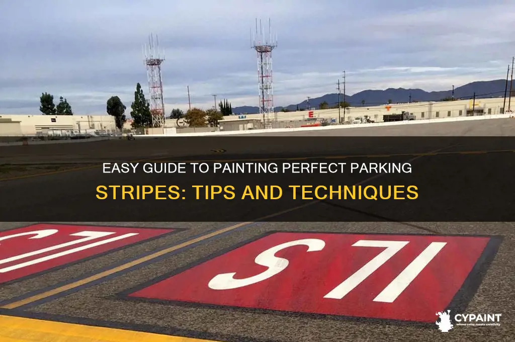 how to paint stipes for parking area