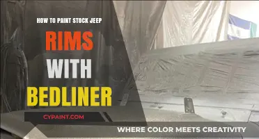 DIY Guide: Painting Stock Jeep Rims with Bedliner for a Rugged Look