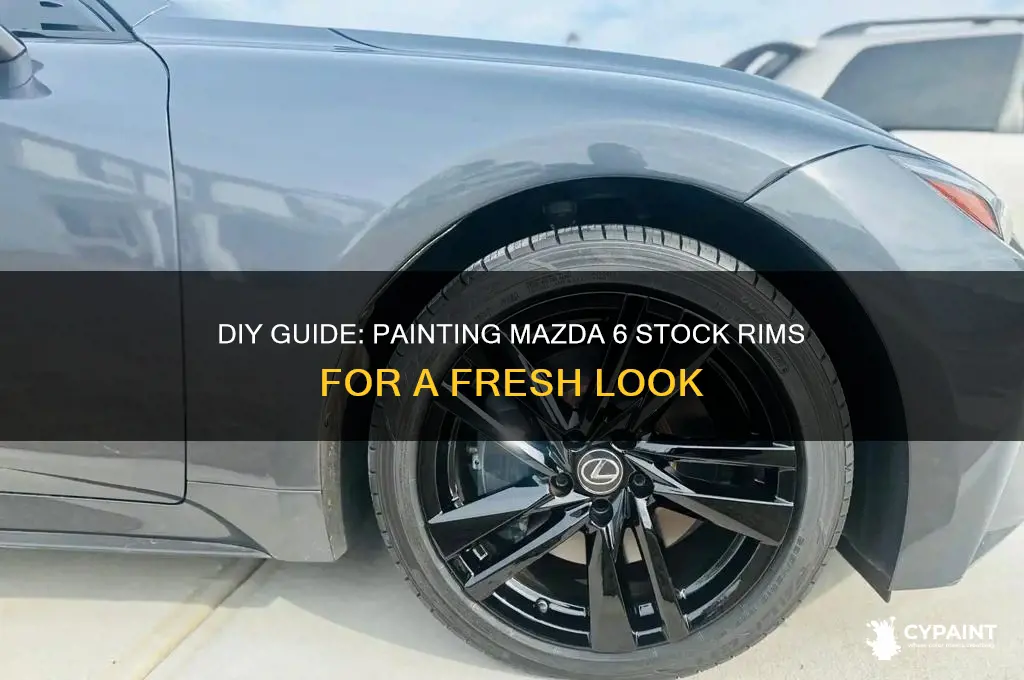 how to paint stock rims mazda 6