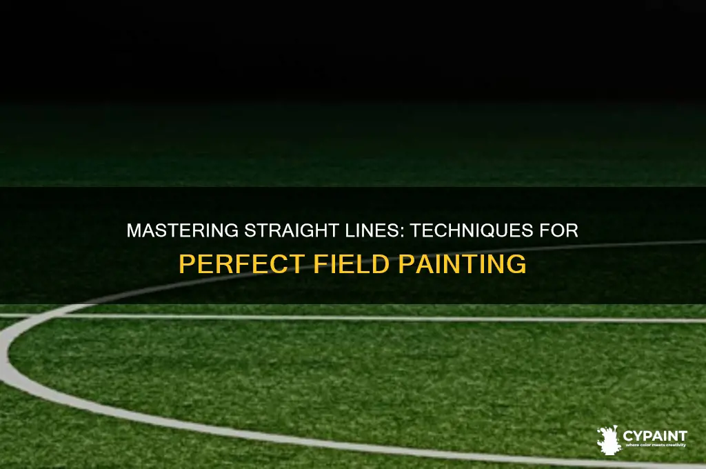 how to paint straight lines on a field