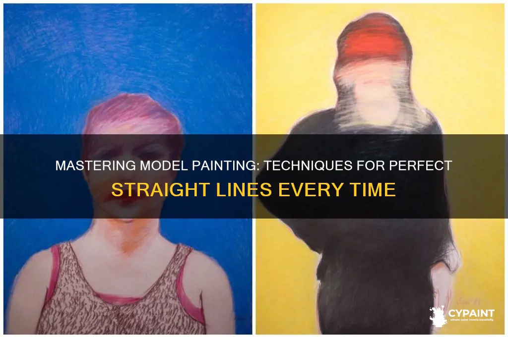 how to paint straight lines on a model