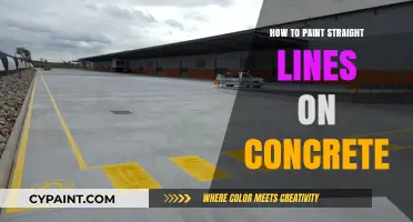 Mastering Straight Lines: A Guide to Painting Concrete Surfaces