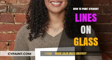 Mastering Straight Lines: A Guide to Painting on Glass Surfaces