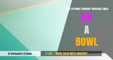 Creating Straight Lines: Painting Vertical Stripes on a Bowl