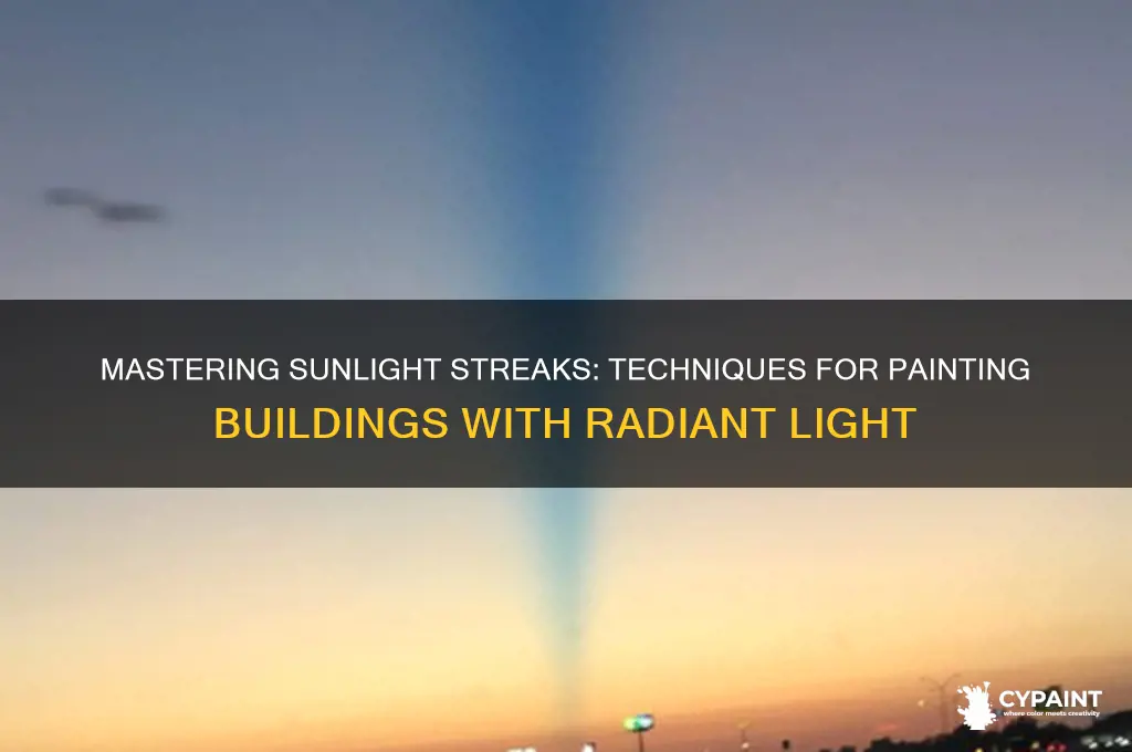 how to paint streak of sunligh ton buildings