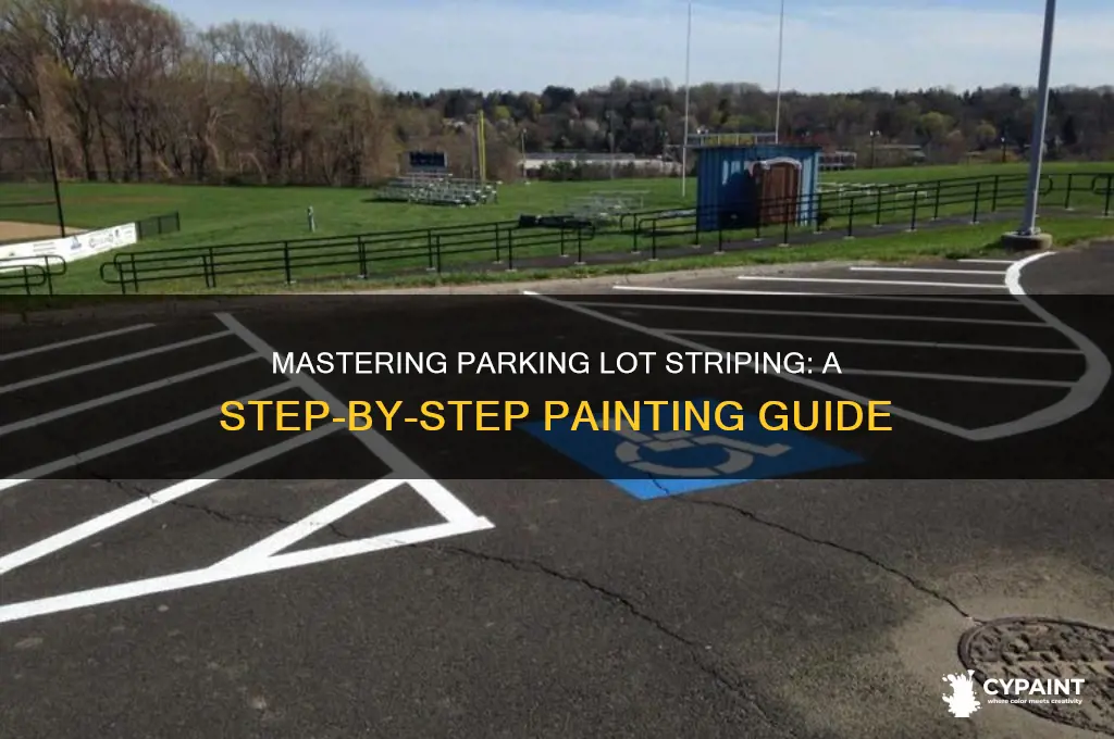 how to paint stripe a parking lot