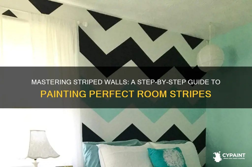 how to paint stripes in a room