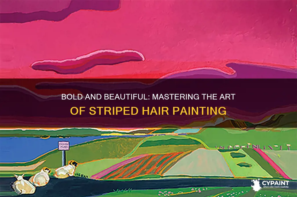 how to paint stripes in your hair