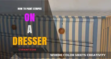Easy DIY Guide: Painting Perfect Stripes on Your Dresser