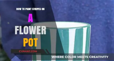 Easy DIY Guide: Painting Perfect Stripes on Your Flower Pots