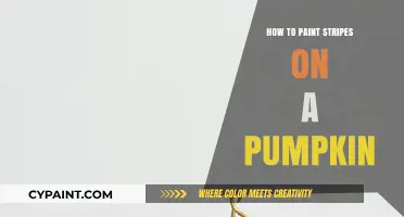 Creative Pumpkin Decor: Painting Perfect Stripes for Fall Fun