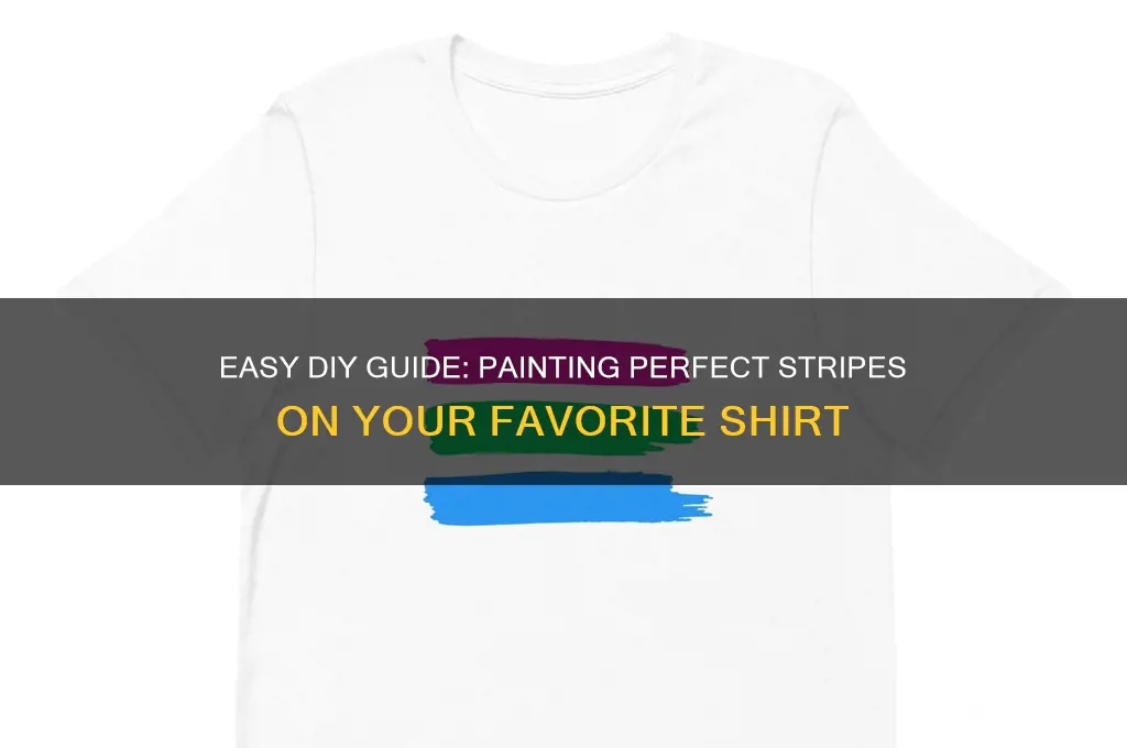 how to paint stripes on a shirt