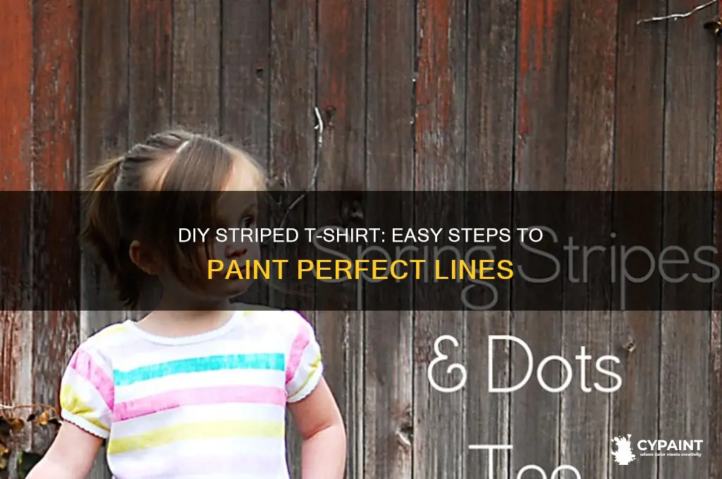 how to paint stripes on a t-shirt
