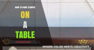 Easy DIY Guide: Painting Perfect Stripes on Your Table