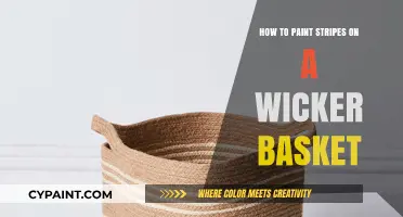Creative DIY: Painting Perfect Stripes on Your Wicker Basket
