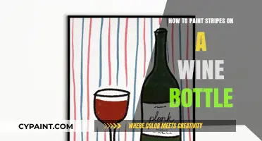 Creative DIY: Painting Perfect Stripes on Wine Bottles for Decor