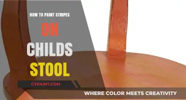 Easy DIY: Painting Perfect Stripes on Your Child's Stool