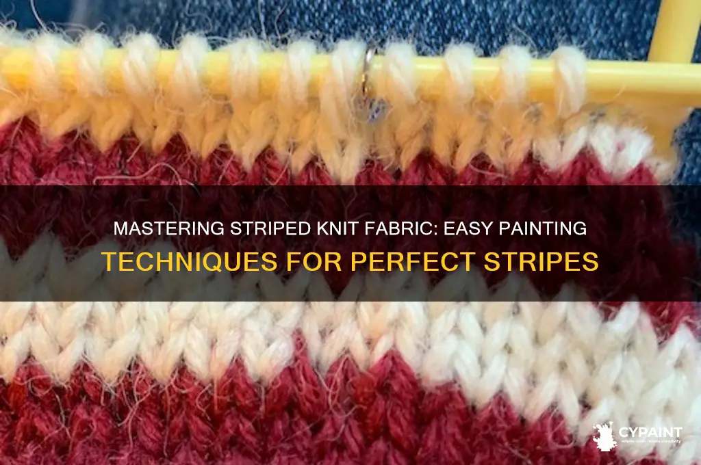 how to paint stripes on knit fabric