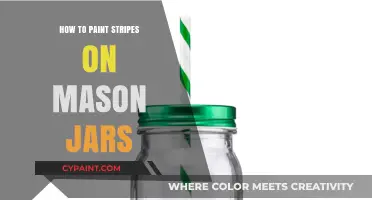 Creative DIY: Painting Perfect Stripes on Mason Jars Easily