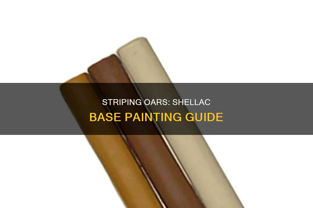 Picture of Striping Oars: Shellac Base Painting Guide | CyPaint