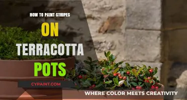 Creative DIY: Painting Perfect Stripes on Terracotta Pots Easily