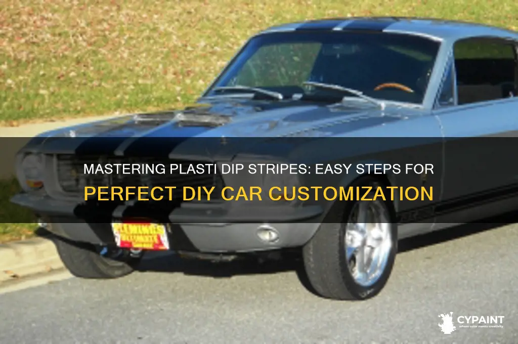 how to paint stripes with plasti dip