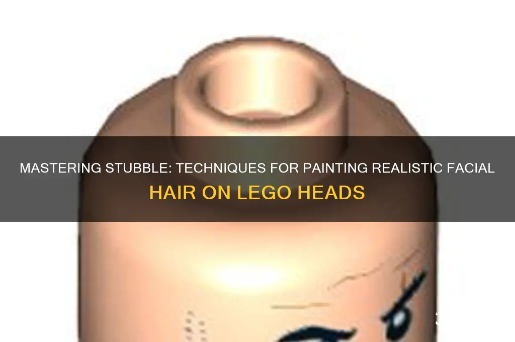 how to paint stubble on lego heads